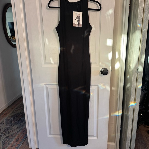 NWT! Naked Wardrobe Black Maxi Dress - Picture 2 of 3